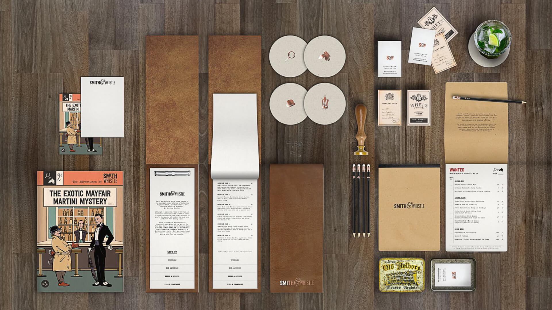 Smith & Whistle branding collateral