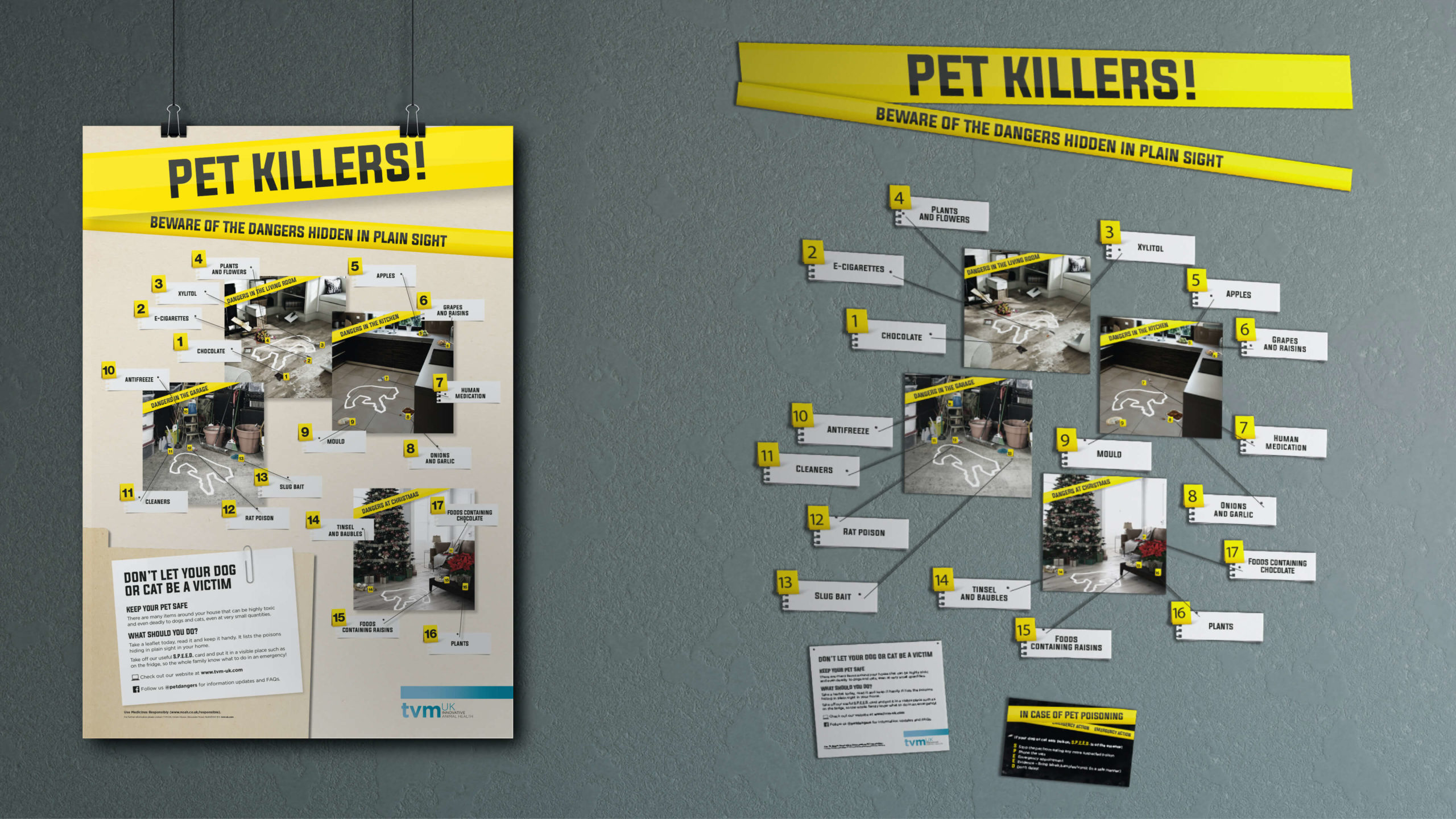 TVM Anti-tox Pet Killers Poster and Wall Display