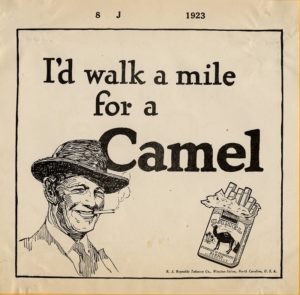 Camel ad 1923